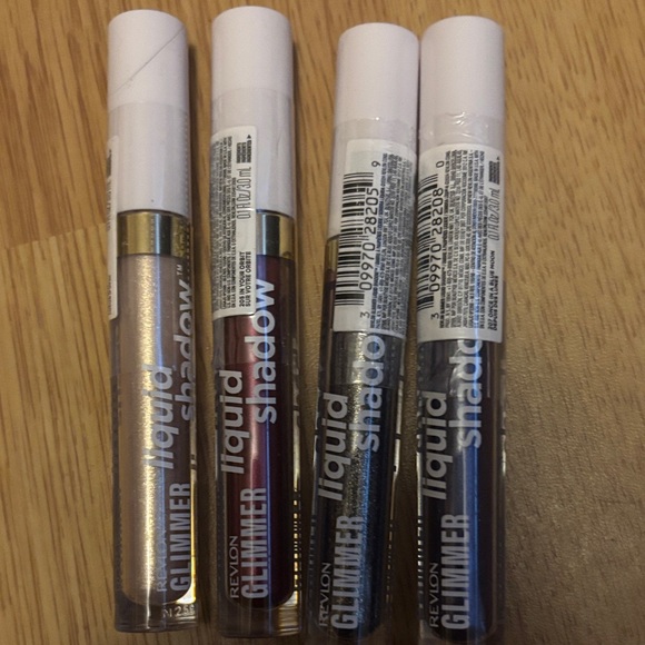 Revlon Other - Revlon Liquid Shadow Collection - Gold, Red, Blue, Silver